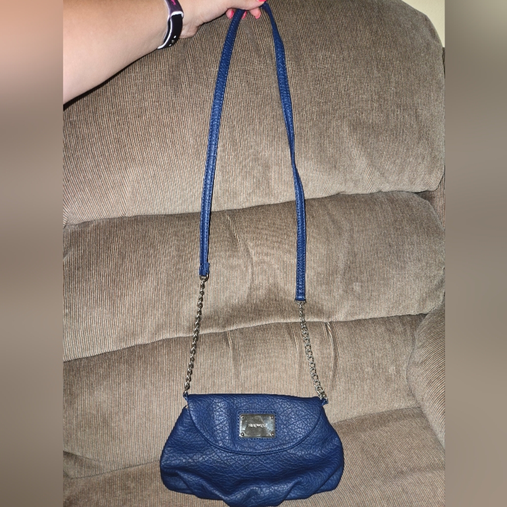 Nine West Blue Crossbody Bag with Metal Accents - Picture 3 of 3